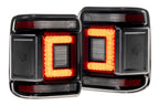 XB LED Tail Lights: 2018+ Jeep Wrangler JL, Set (Choose Smoked or Red Lens) - Apollo Off-Road