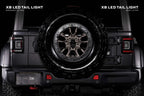 XB LED Tail Lights: 2018+ Jeep Wrangler JL, Set (Choose Smoked or Red Lens) - Apollo Off-Road