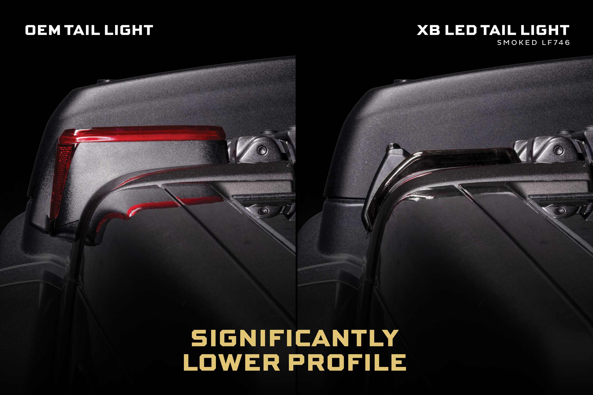XB LED Tail Lights: 2018+ Jeep Wrangler JL, Set (Choose Smoked or Red Lens) - Apollo Off-Road