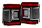 XB LED Tail Lights: 2018+ Jeep Wrangler JL, Set (Choose Smoked or Red Lens) - Apollo Off-Road