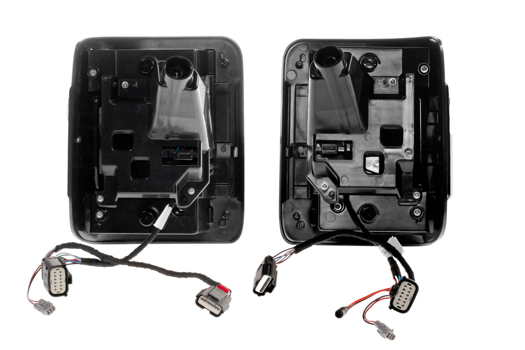 XB LED Tail Lights: 2018+ Jeep Wrangler JL, Set (Choose Smoked or Red Lens) - Apollo Off-Road
