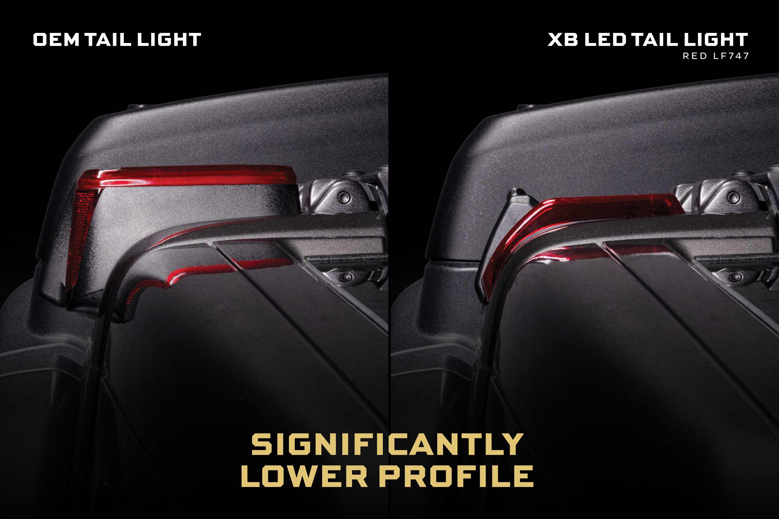 XB LED Tail Lights: 2018+ Jeep Wrangler JL, Set (Choose Smoked or Red Lens) - Apollo Off-Road