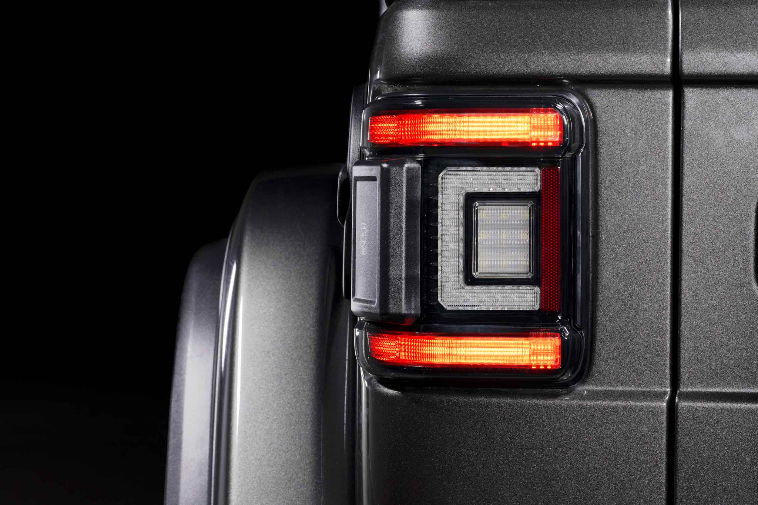 XB LED Tail Lights: 2018+ Jeep Wrangler JL, Set (Choose Smoked or Red Lens) - Apollo Off-Road