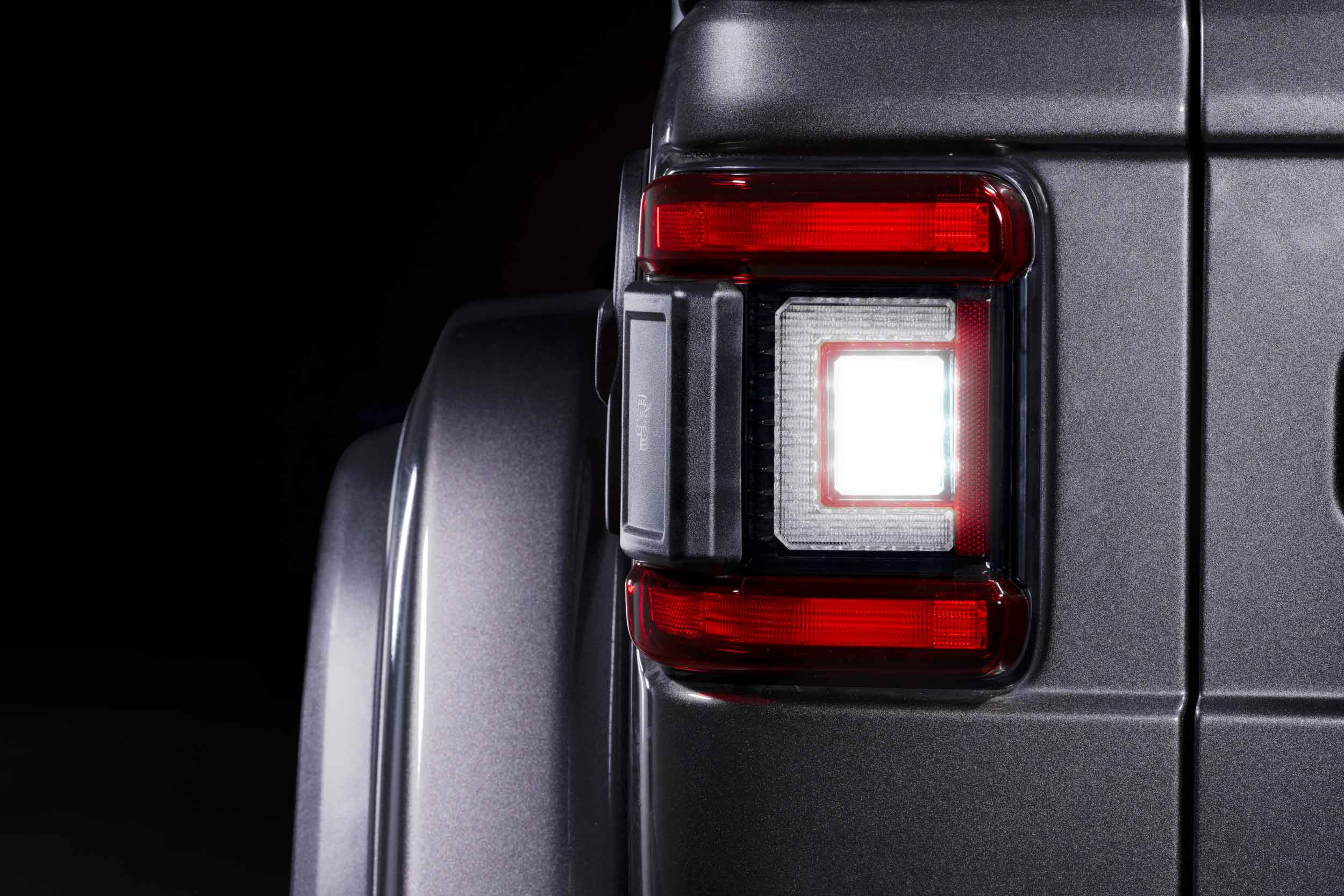 XB LED Tail Lights: 2018+ Jeep Wrangler JL, Set (Choose Smoked or Red Lens) - Apollo Off-Road