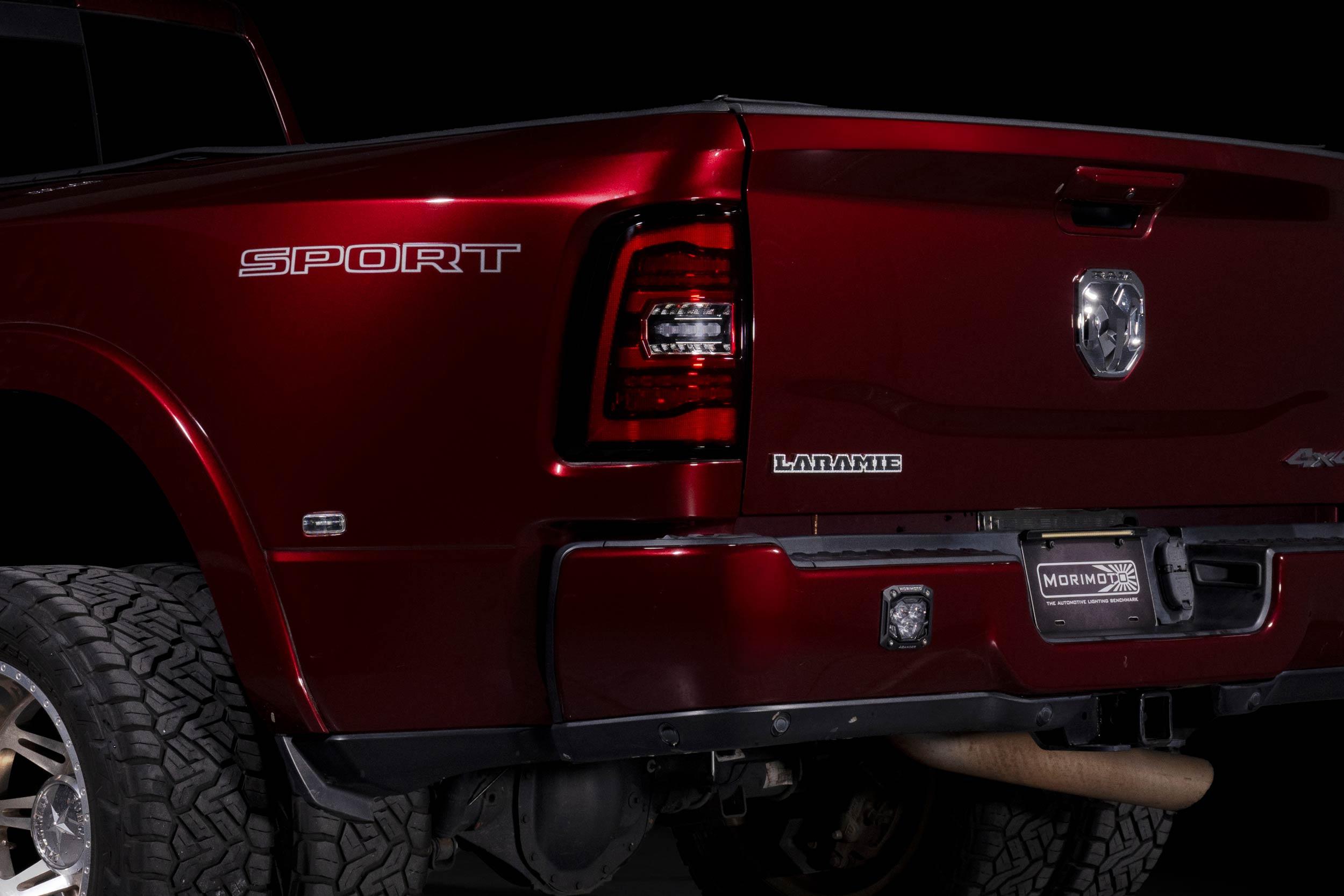 XB LED Tail Lights: 2019+ Ram HD (Choose Red or Smoked) - Apollo Off-Road