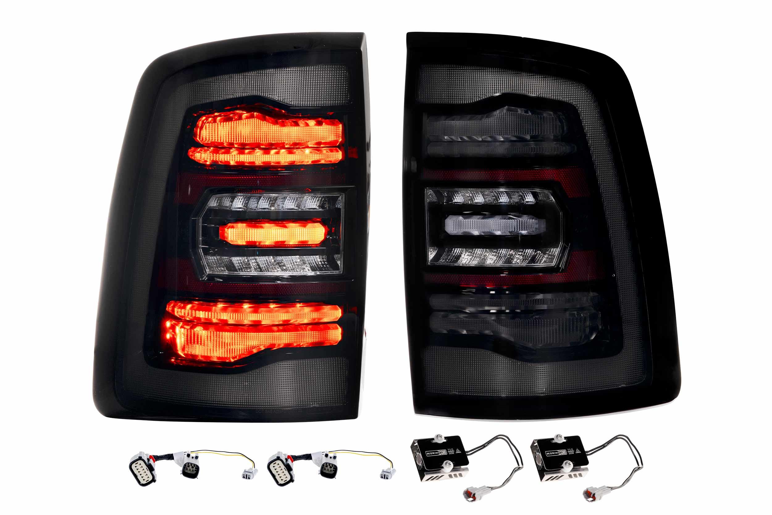XB LED Tail Lights: 2019+ Ram HD (Choose Red or Smoked) - Apollo Off-Road