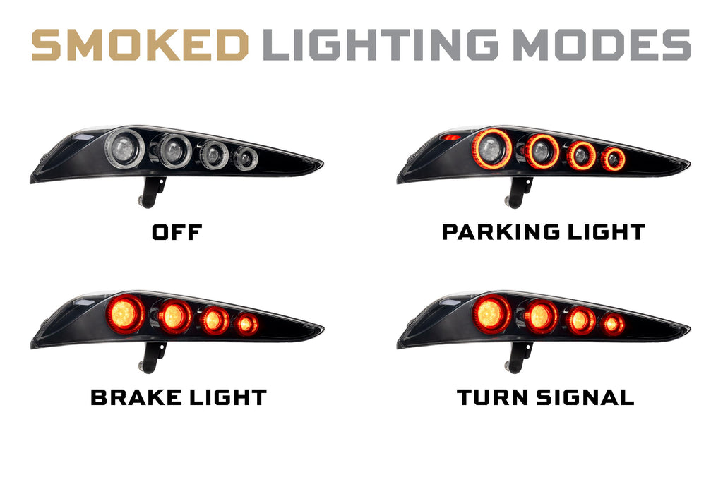 XB LED Tail Lights: 2020+ Toyota Supra (Red or Smoked Lens), Set - Apollo Off-Road