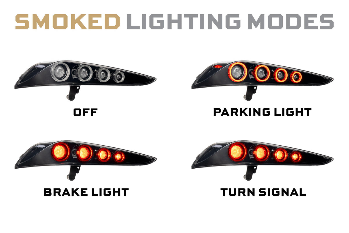XB LED Tail Lights: 2020+ Toyota Supra (Red or Smoked Lens), Set - Apollo Off-Road
