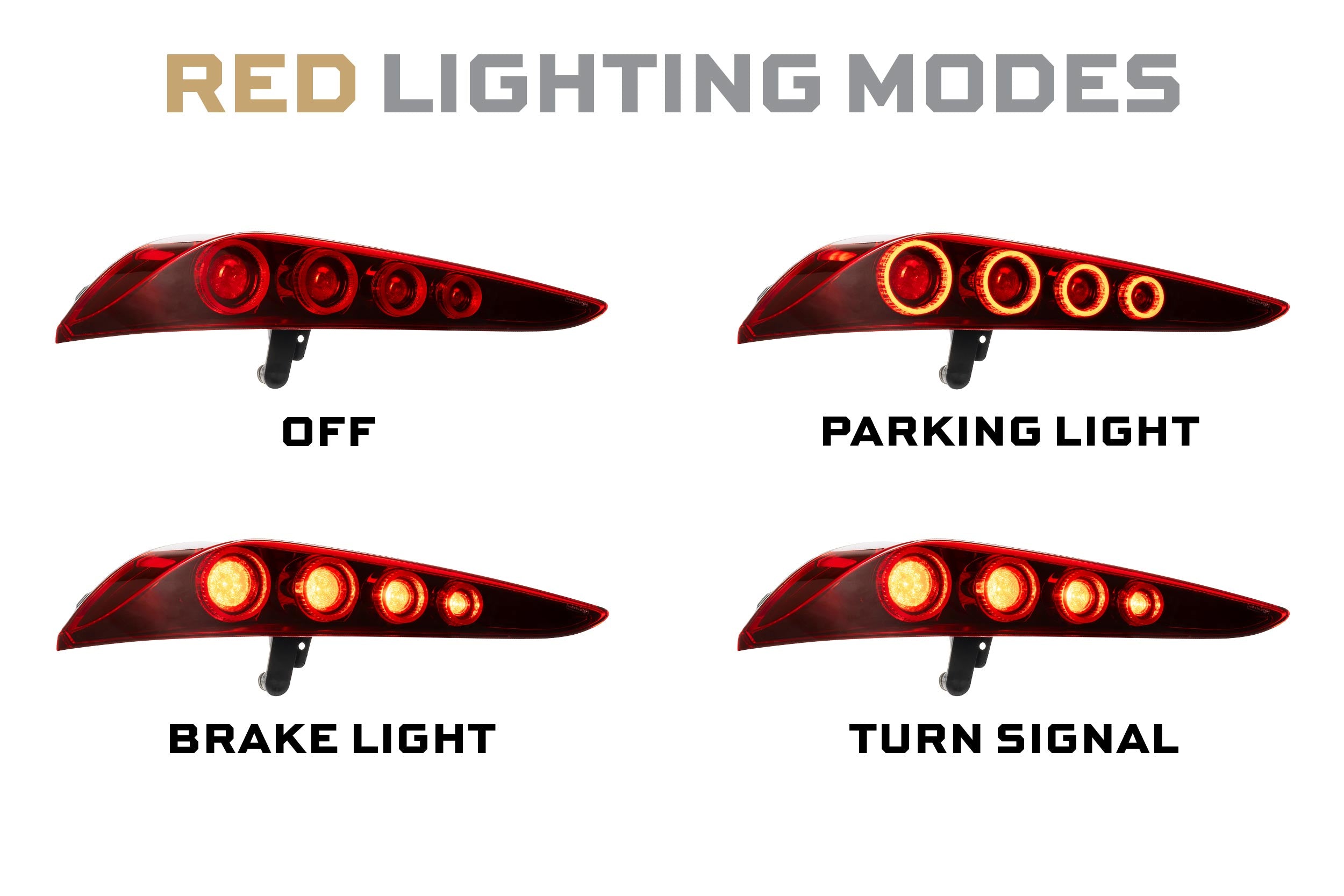 XB LED Tail Lights: 2020+ Toyota Supra (Red or Smoked Lens), Set - Apollo Off-Road