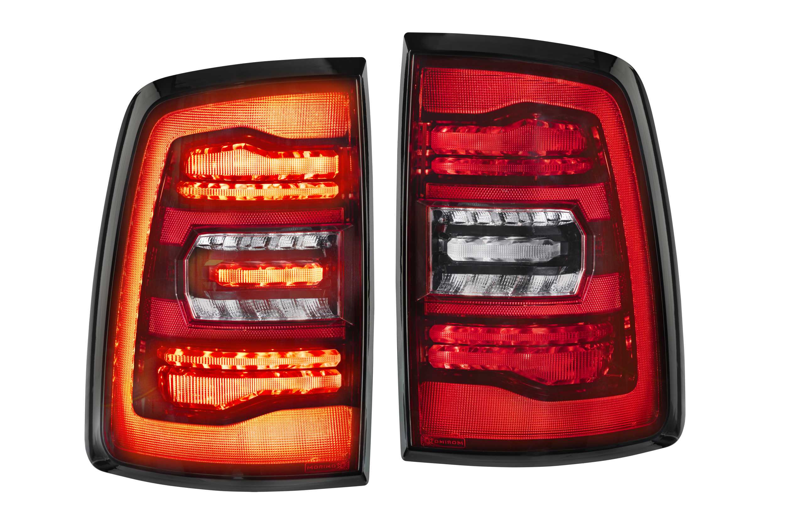 XB LED Tail Lights: Dodge Ram (09-18) (Pair / Red) (Gen 2) - Apollo Off-Road