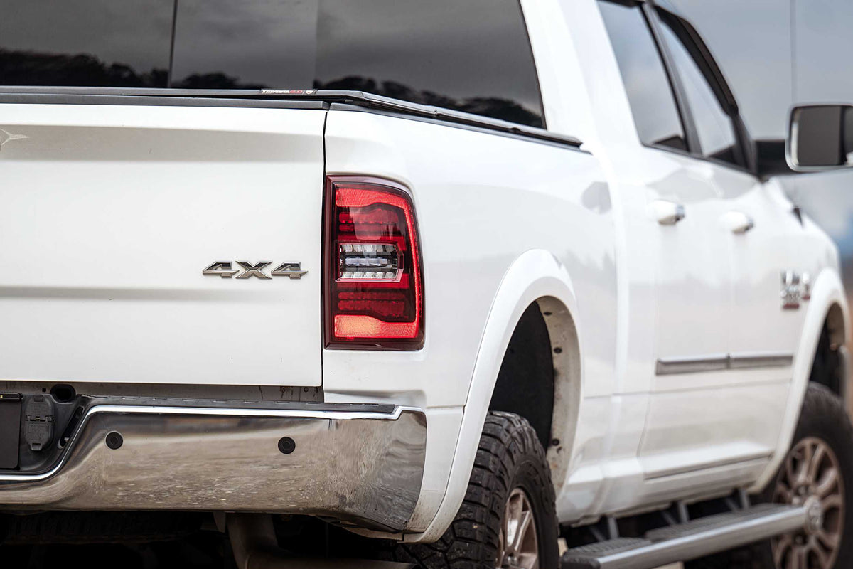 XB LED Tail Lights: Dodge Ram (09-18) (Pair / Red) (Gen 2) - Apollo Off-Road