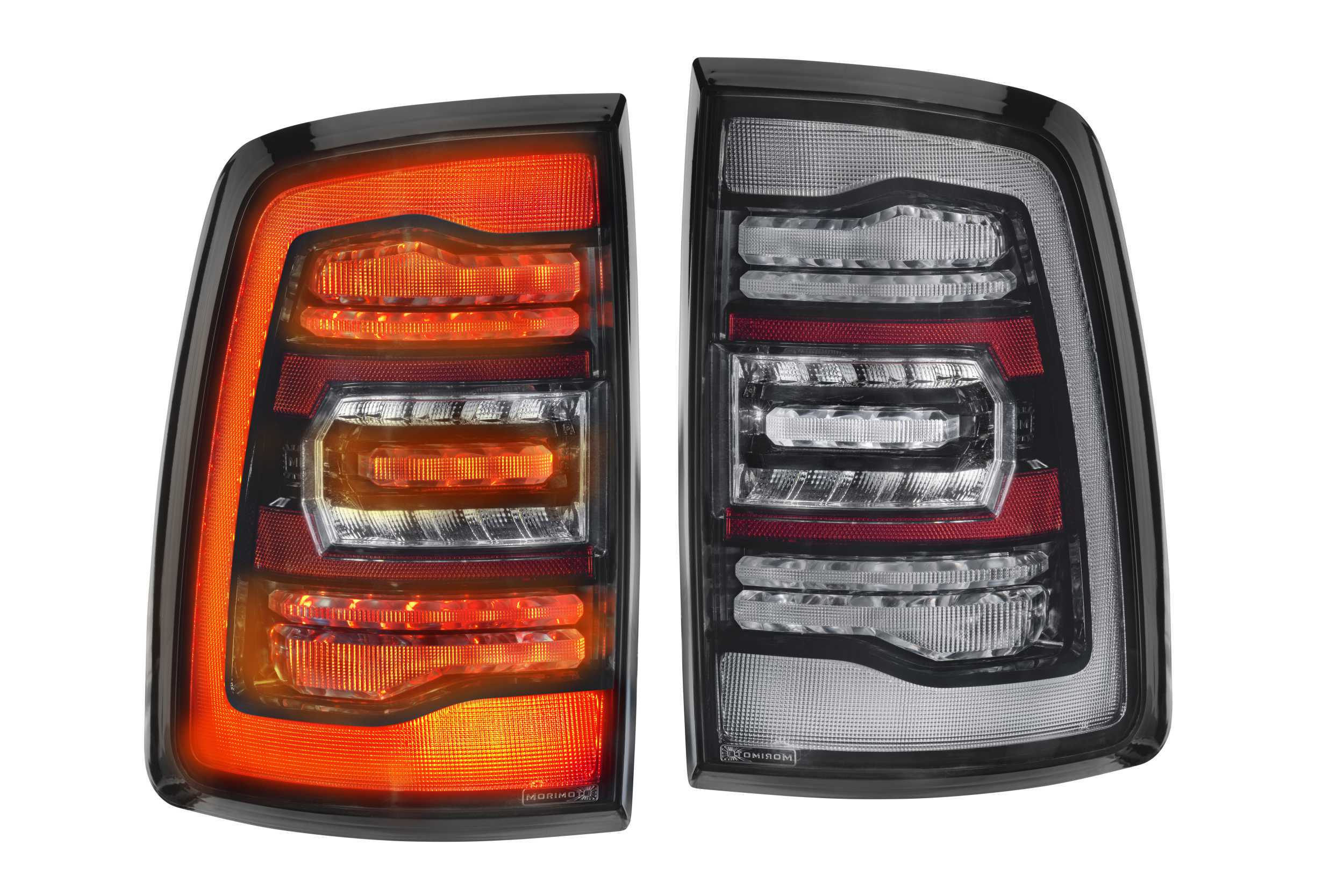 XB LED Tail Lights: Dodge Ram (09-18) (Pair / Smoked) (Gen 2) - Apollo Off-Road