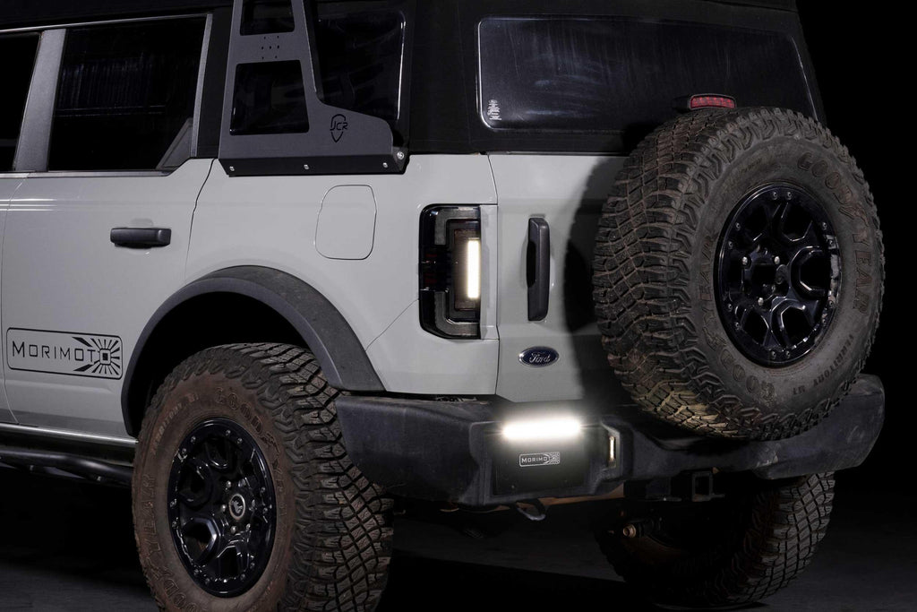 XB LED Tail Lights: Ford Bronco (2021+) (Smoked or Red) - Apollo Off-Road