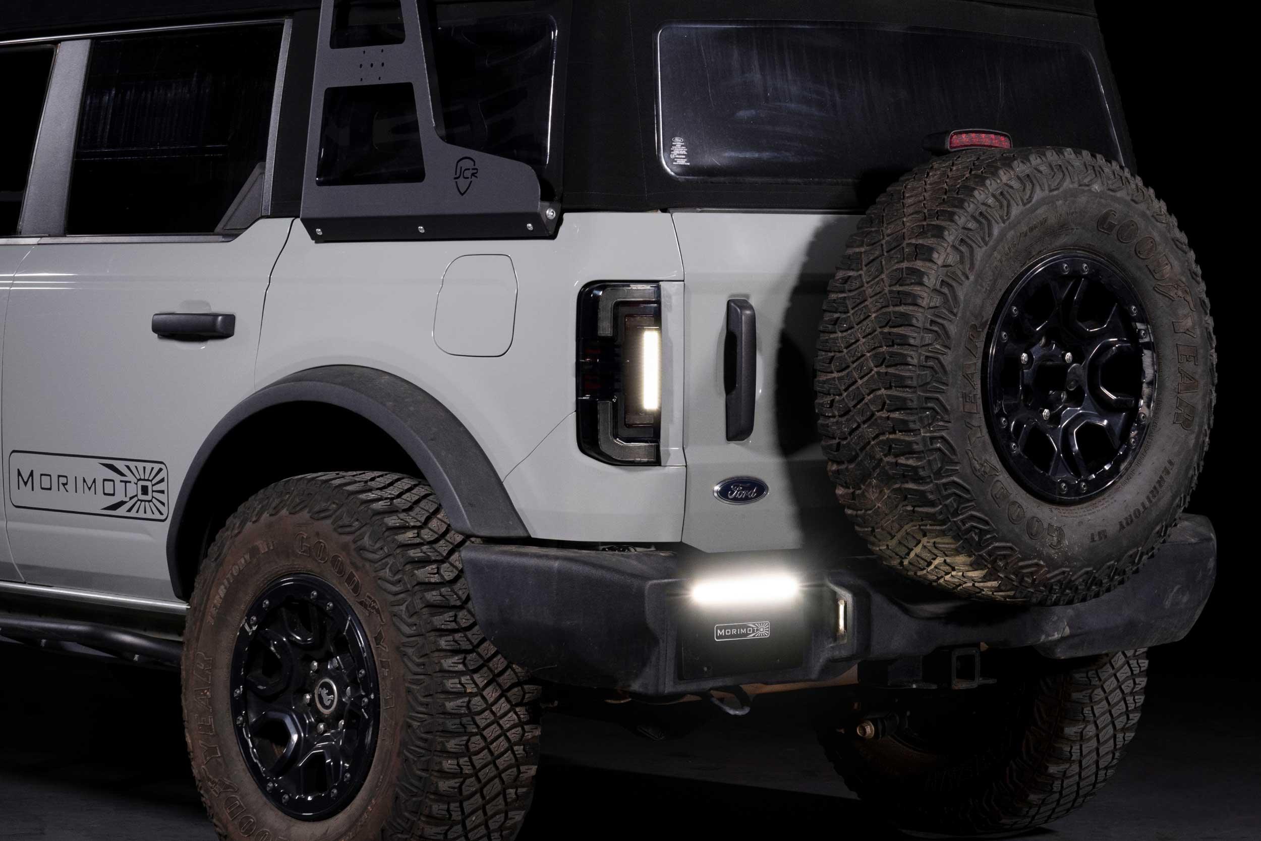 XB LED Tail Lights: Ford Bronco (2021+) (Smoked or Red) - Apollo Off-Road