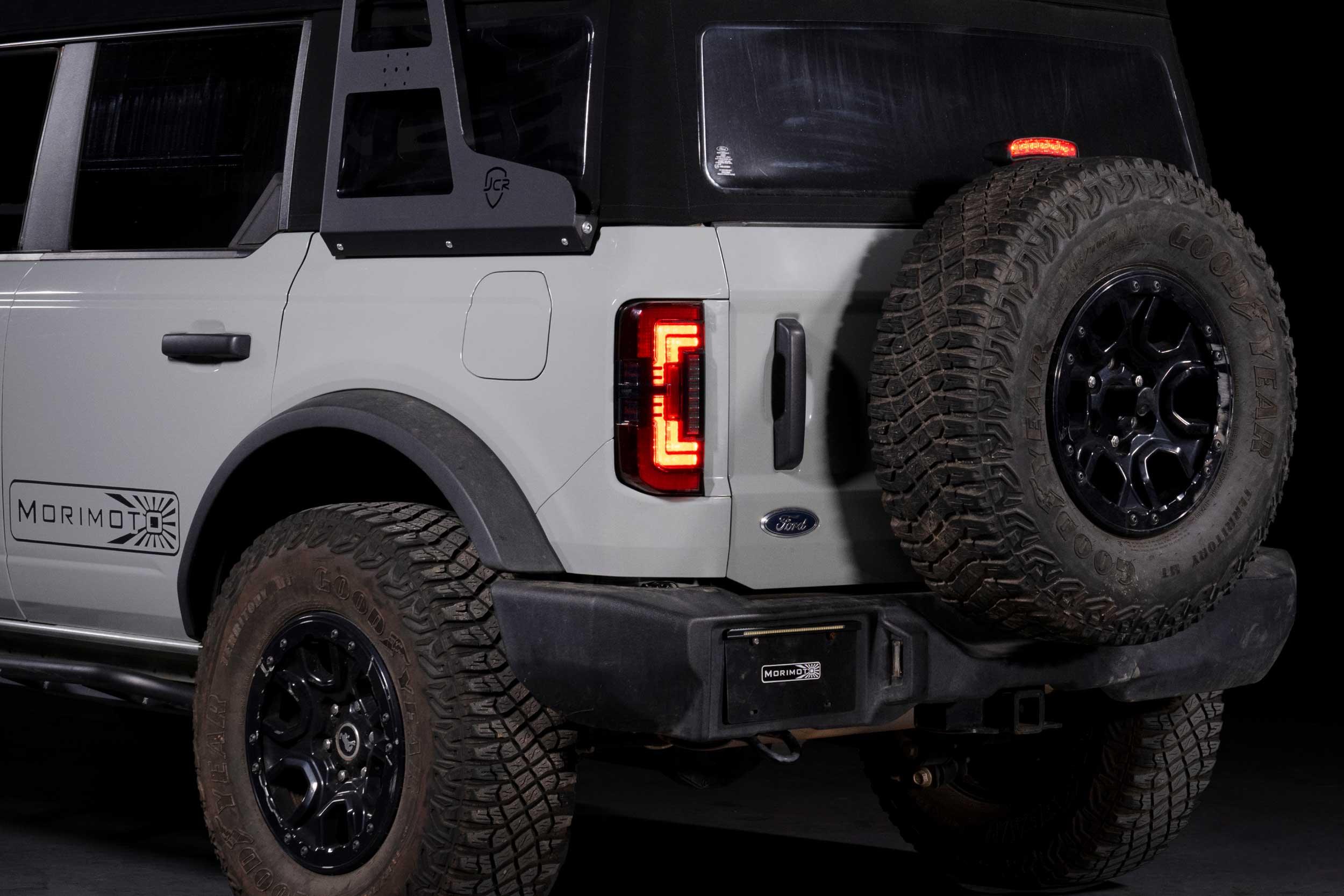 XB LED Tail Lights: Ford Bronco (2021+) (Smoked or Red) - Apollo Off-Road