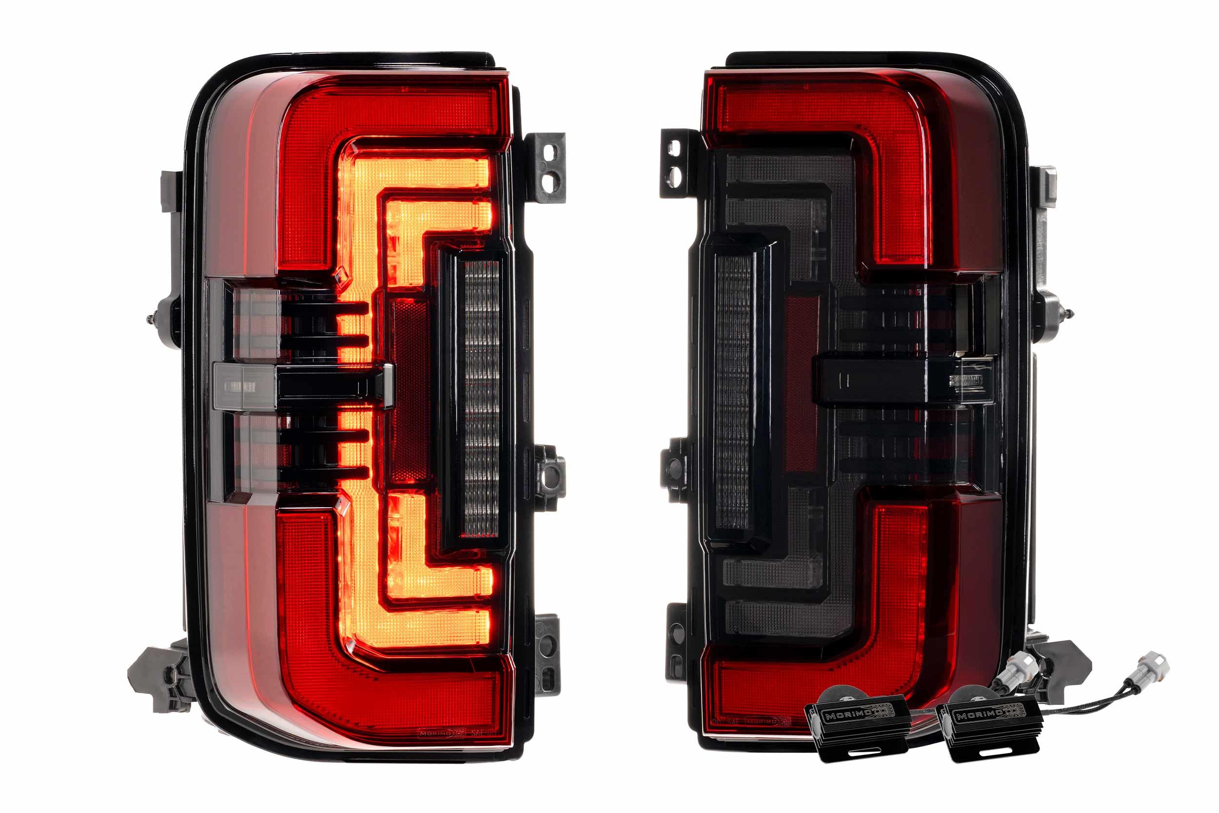XB LED Tail Lights: Ford Bronco (2021+) (Smoked or Red) - Apollo Off-Road