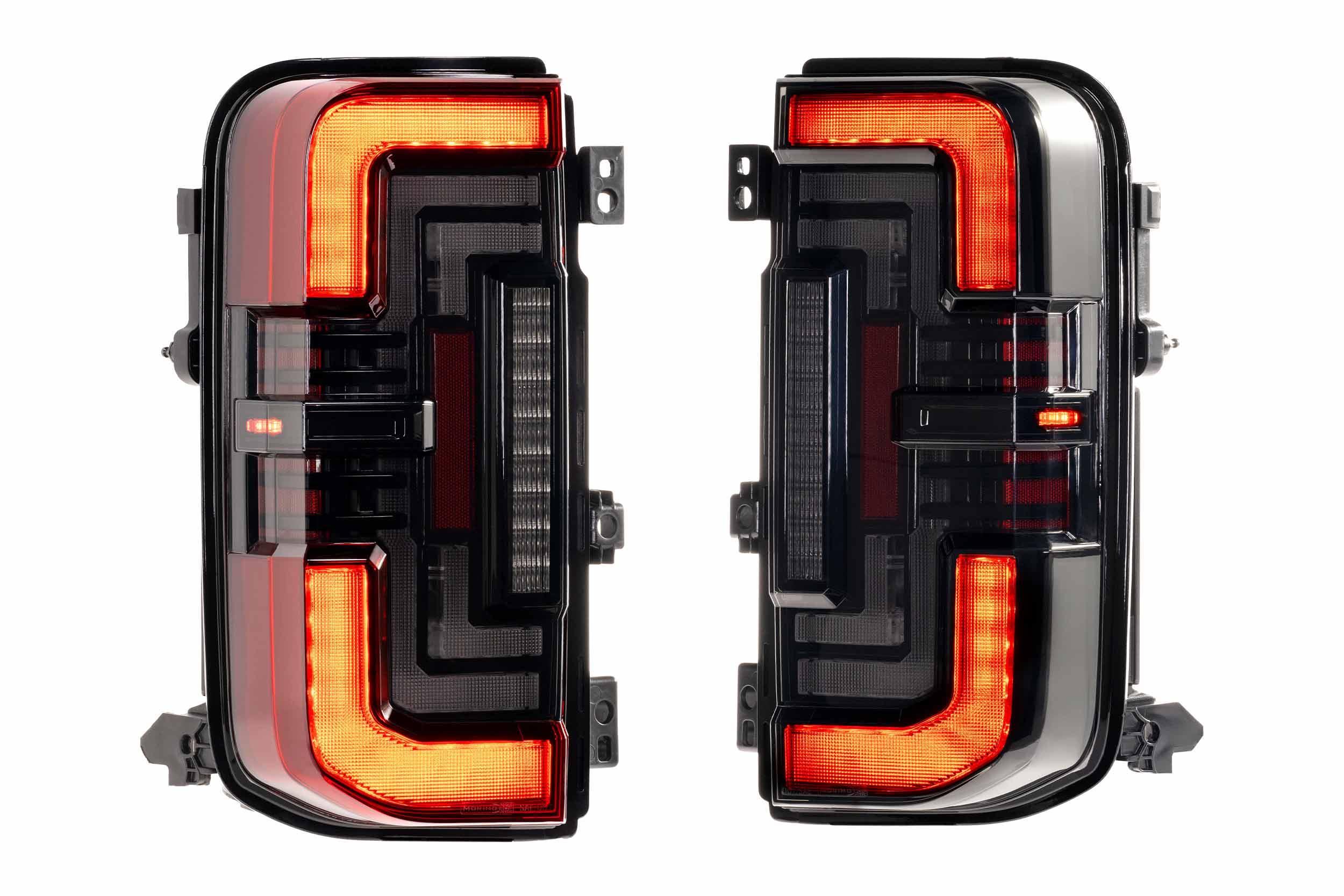 XB LED Tail Lights: Ford Bronco (2021+) (Smoked or Red) - Apollo Off-Road