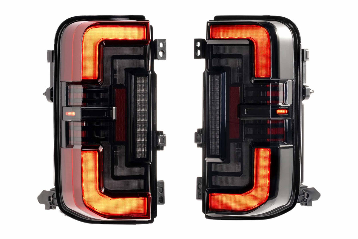 XB LED Tail Lights: Ford Bronco (2021+) (Smoked or Red) - Apollo Off-Road
