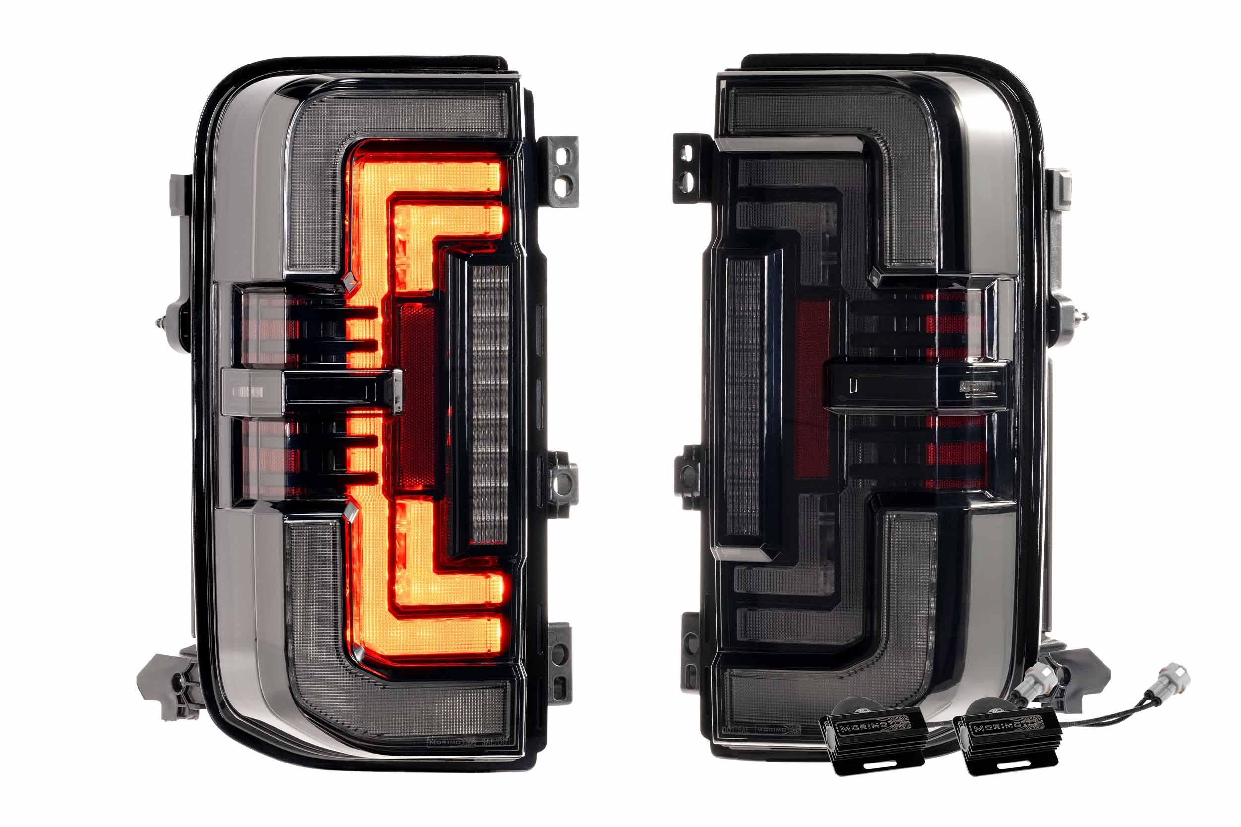 XB LED Tail Lights: Ford Bronco (2021+) (Smoked or Red) - Apollo Off-Road