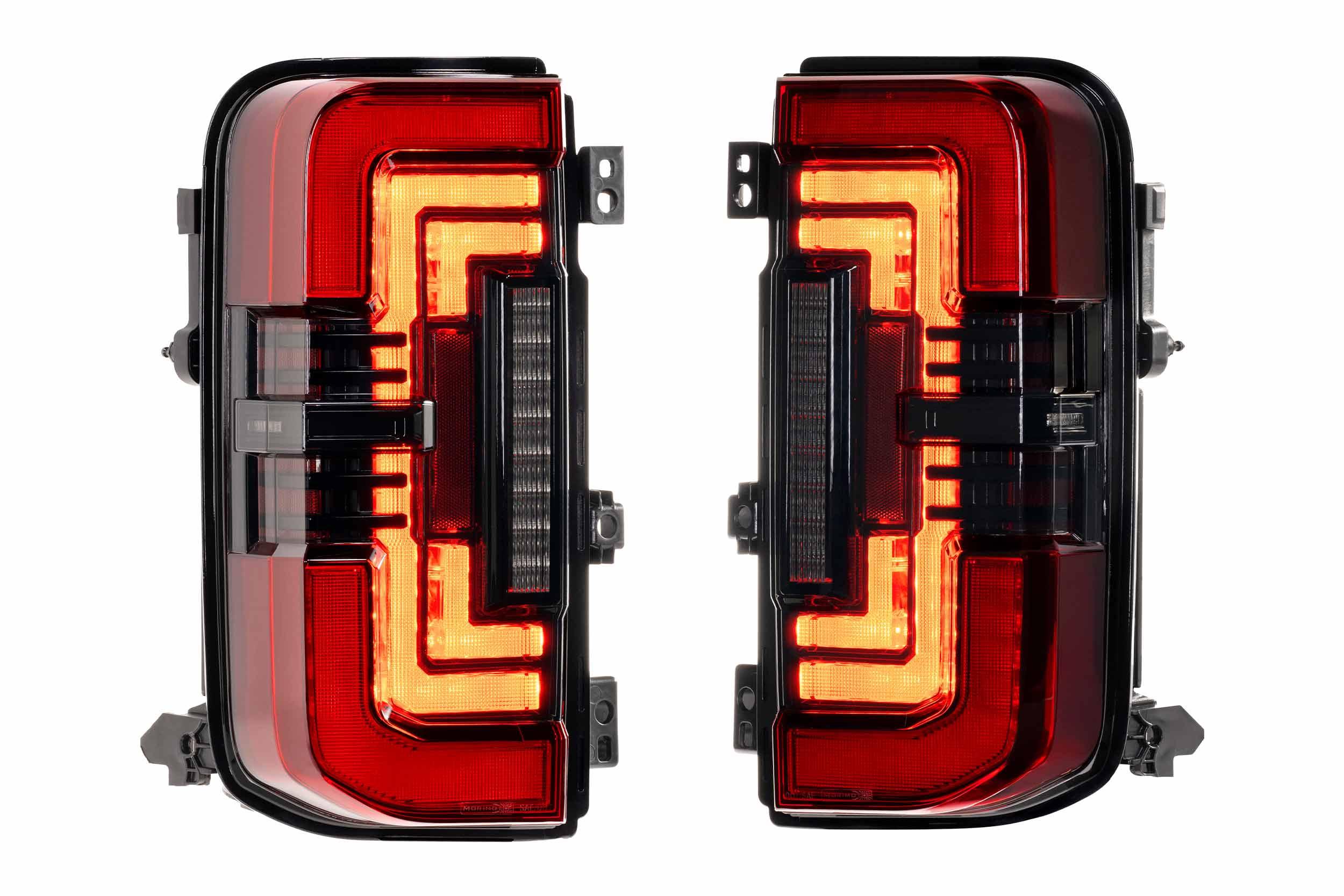 XB LED Tail Lights: Ford Bronco (2021+) (Smoked or Red) - Apollo Off-Road