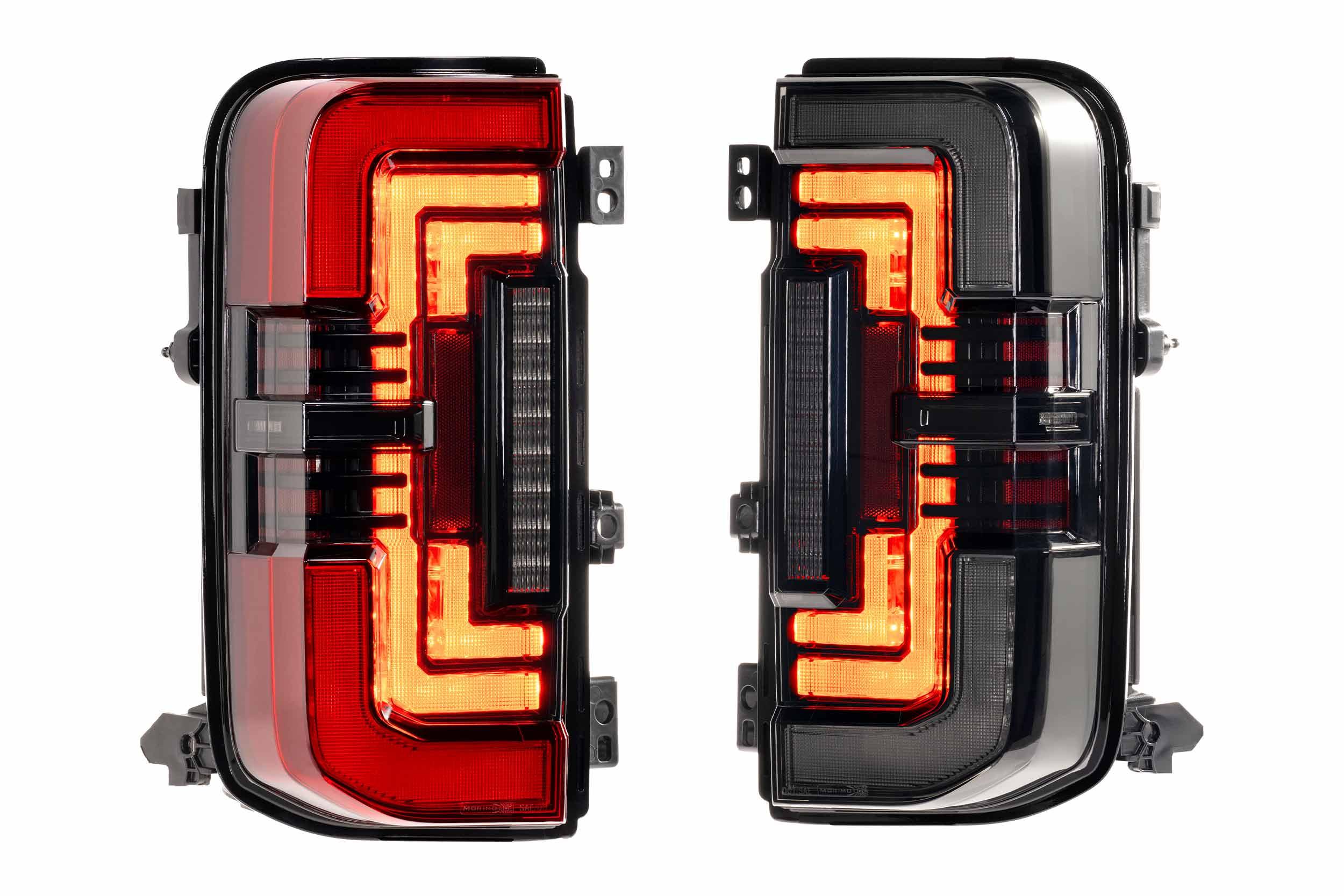 XB LED Tail Lights: Ford Bronco (2021+) (Smoked or Red) - Apollo Off-Road