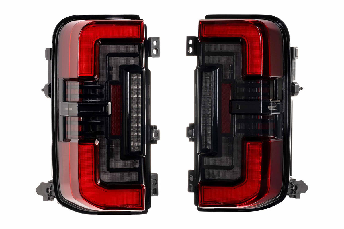 XB LED Tail Lights: Ford Bronco (2021+) (Smoked or Red) - Apollo Off-Road