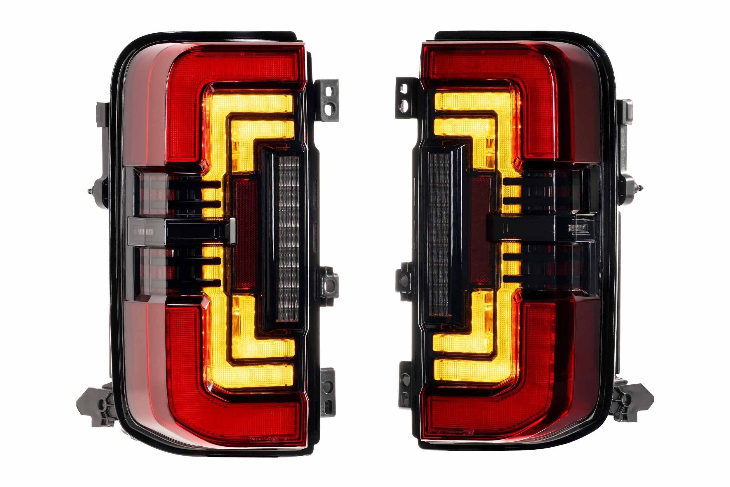 XB LED Tail Lights: Ford Bronco (2021+) (Smoked or Red) - Apollo Off-Road