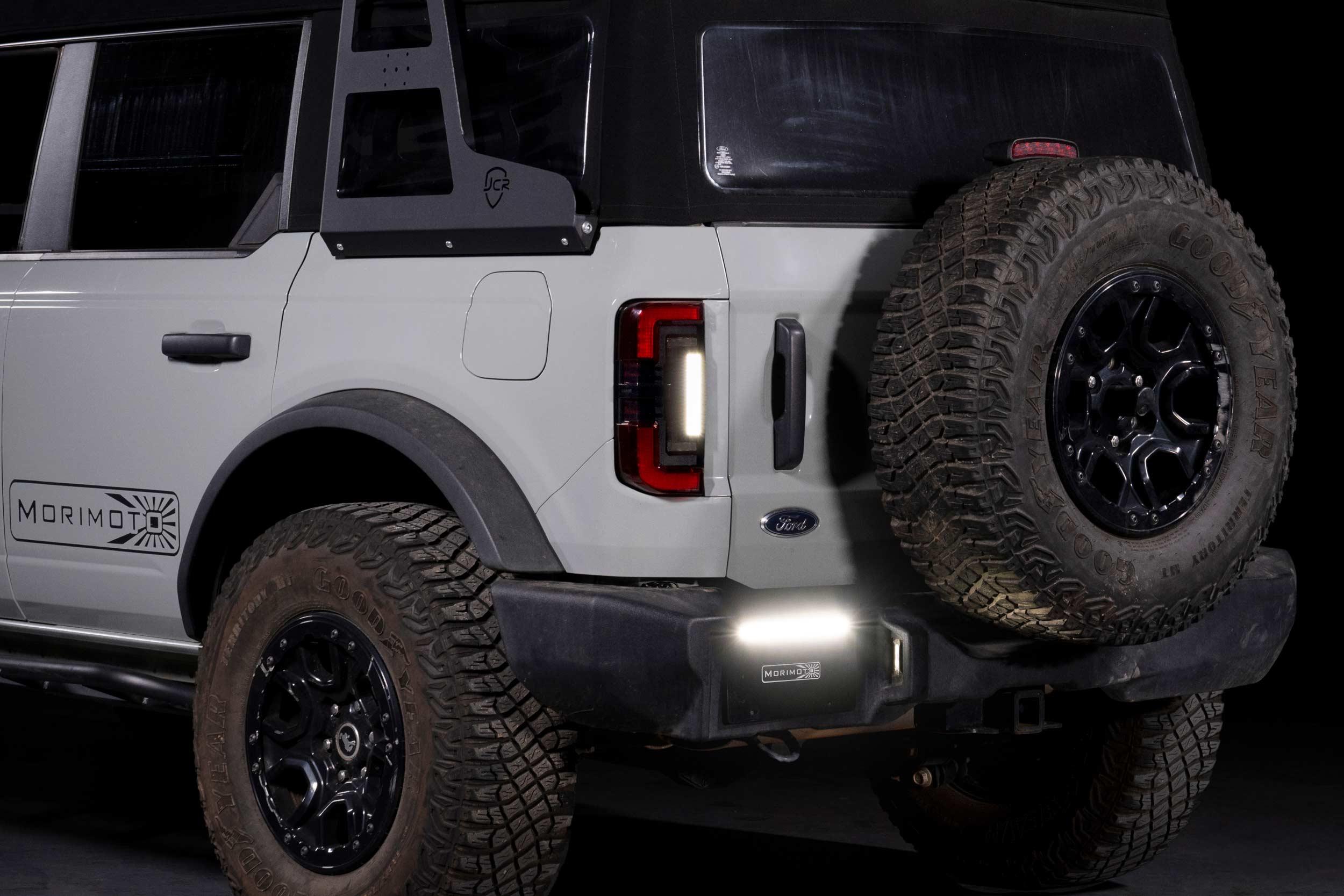 XB LED Tail Lights: Ford Bronco (2021+) (Smoked or Red) - Apollo Off-Road