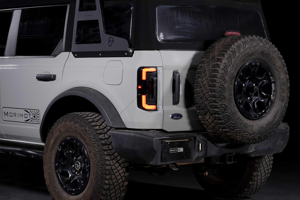 XB LED Tail Lights: Ford Bronco (2021+) (Smoked or Red) - Apollo Off-Road