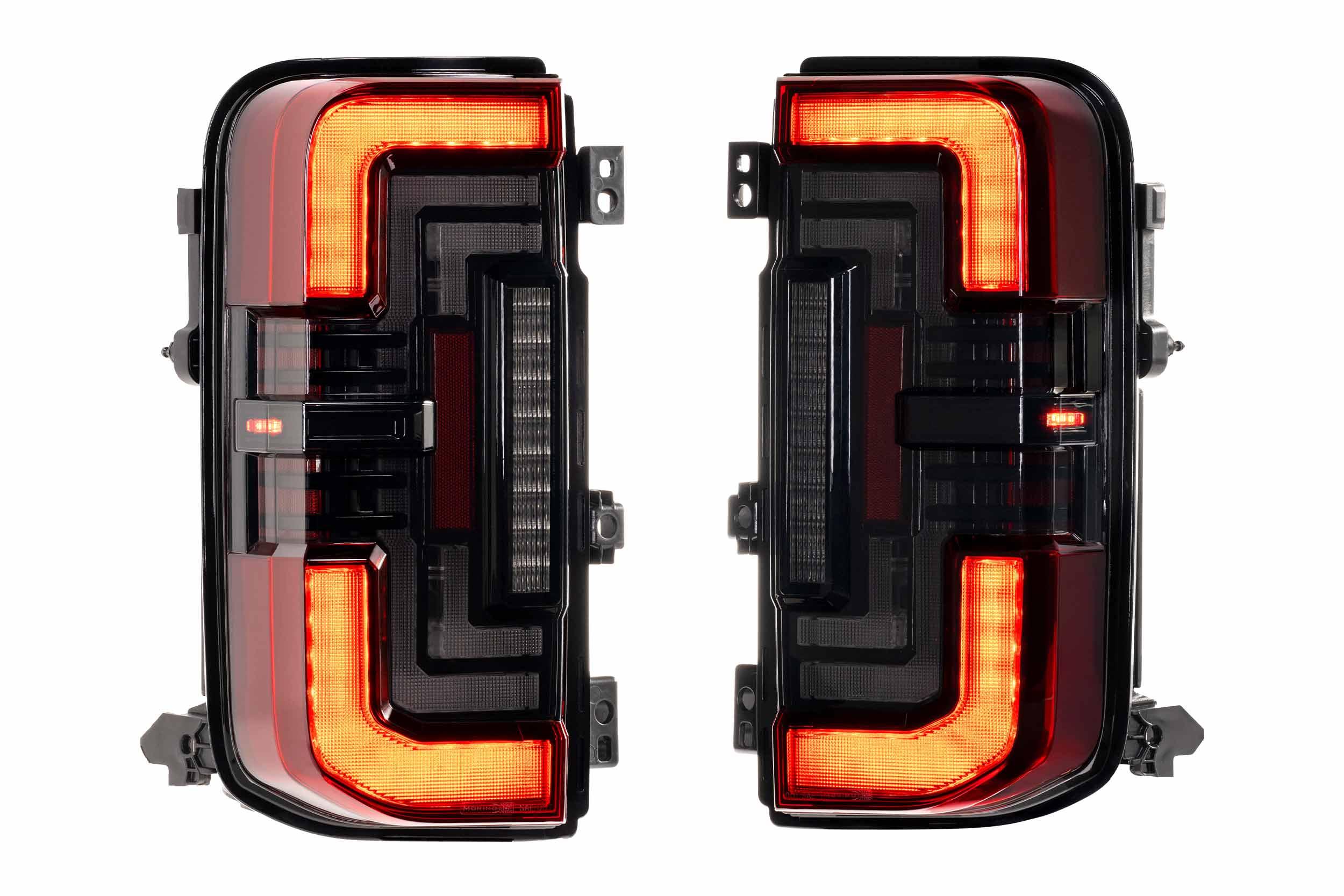 XB LED Tail Lights: Ford Bronco (2021+) (Smoked or Red) - Apollo Off-Road