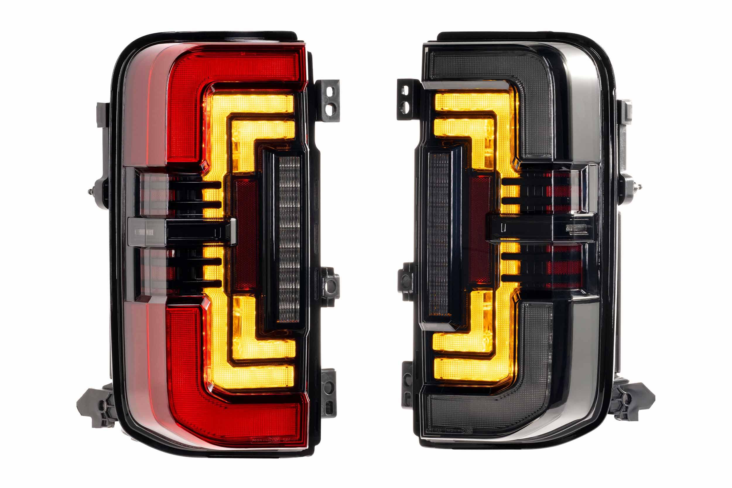 XB LED Tail Lights: Ford Bronco (2021+) (Smoked or Red) - Apollo Off-Road