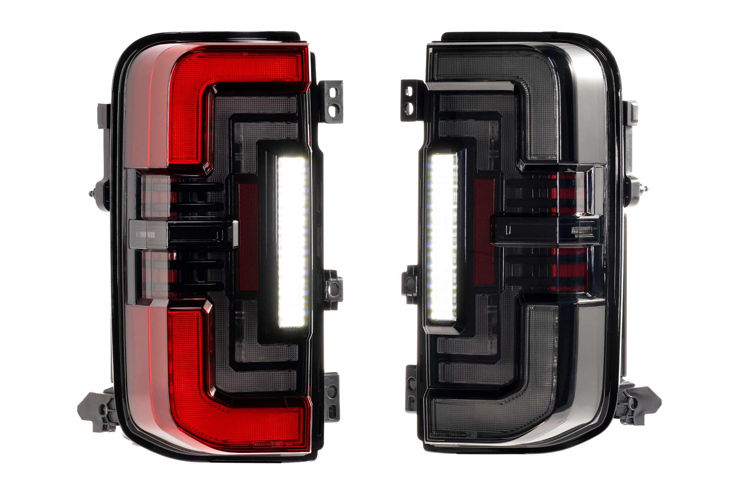 XB LED Tail Lights: Ford Bronco (2021+) (Smoked or Red) - Apollo Off-Road