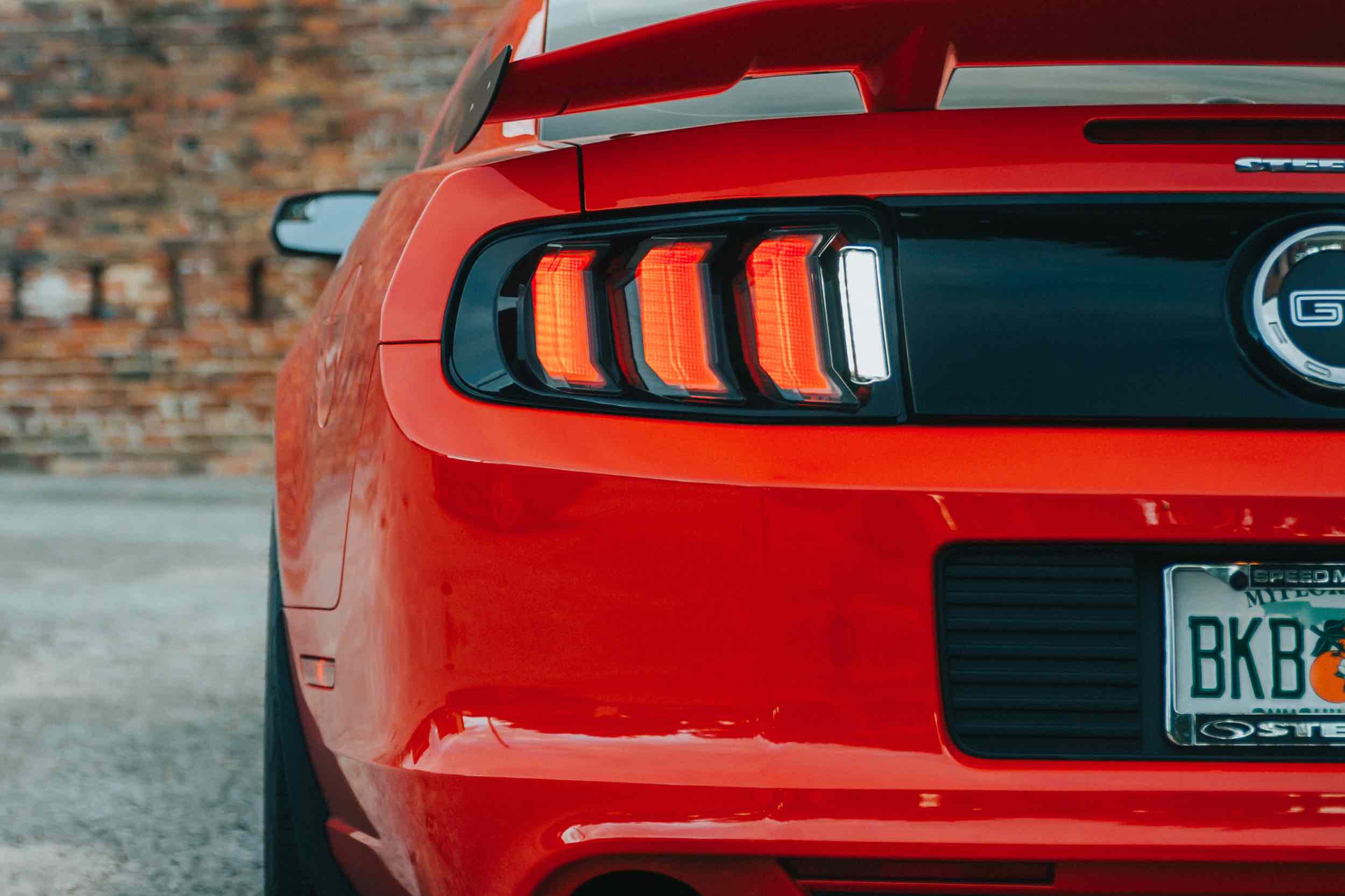XB LED Tail Lights: Ford Mustang (13-14) (Pair / Facelift / Red) - Apollo Off-Road