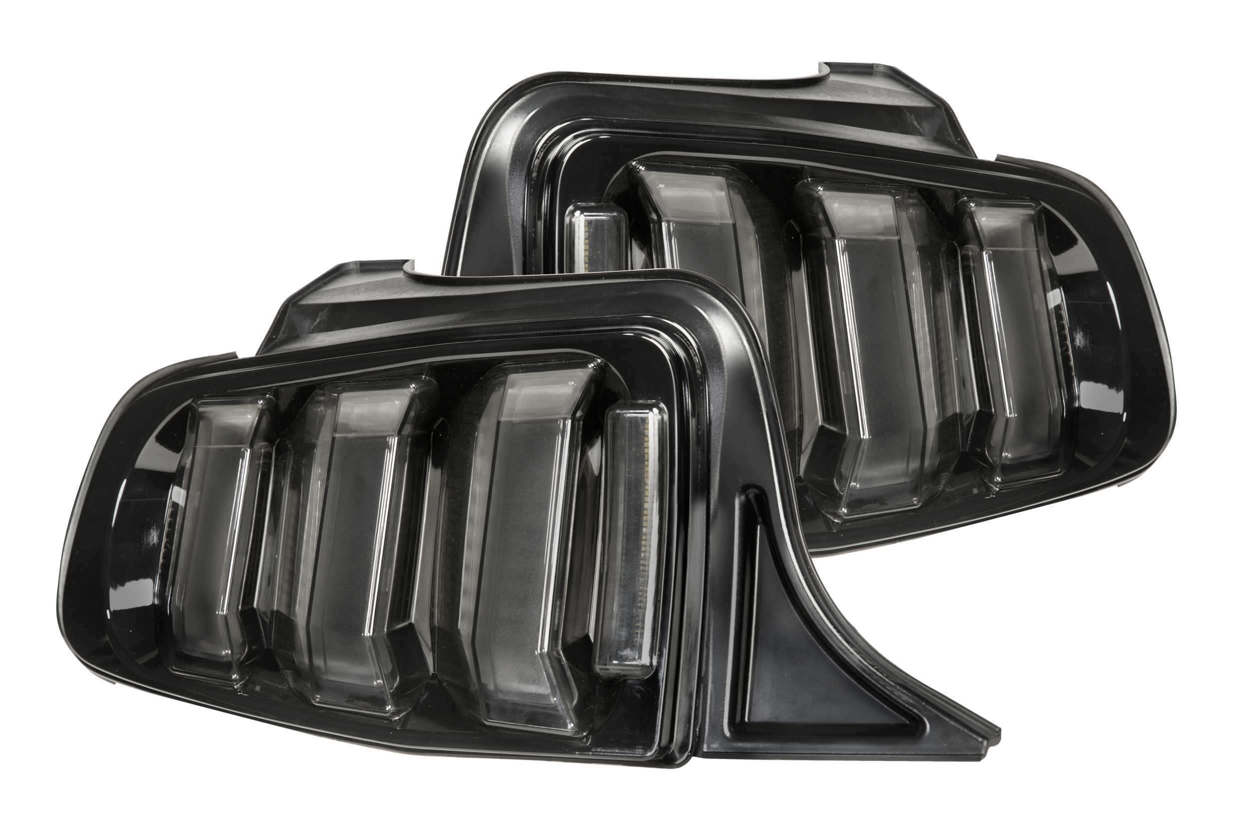 XB LED Tail Lights: Ford Mustang (13-14) (Pair / Facelift / Red) - Apollo Off-Road