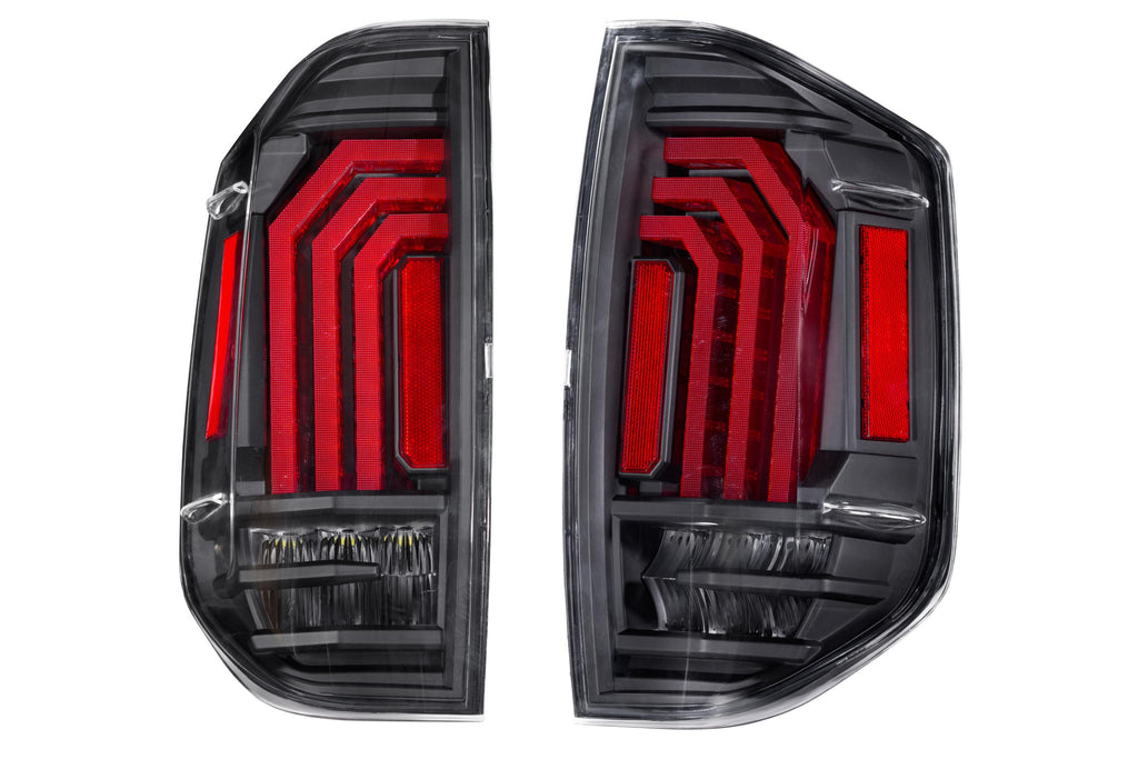 XB LED Tail Lights: Toyota Tundra (14-21) (Pair / Black) - Apollo Off-Road