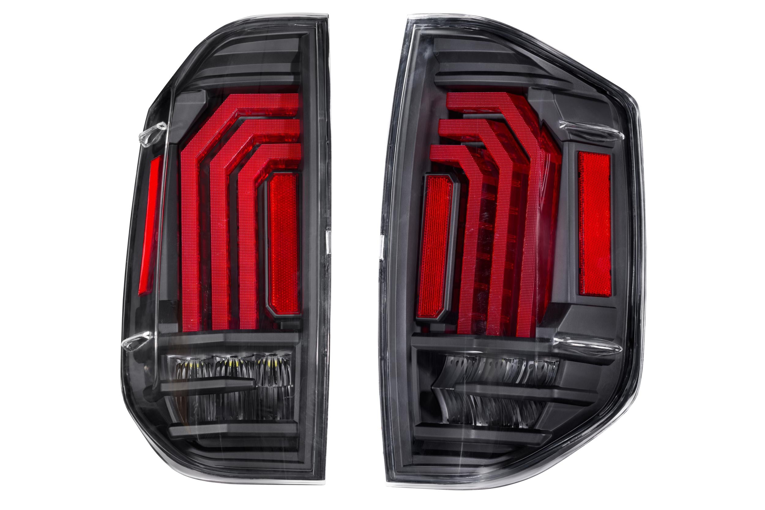 XB LED Tail Lights: Toyota Tundra (14-21) (Pair / Black) - Apollo Off-Road