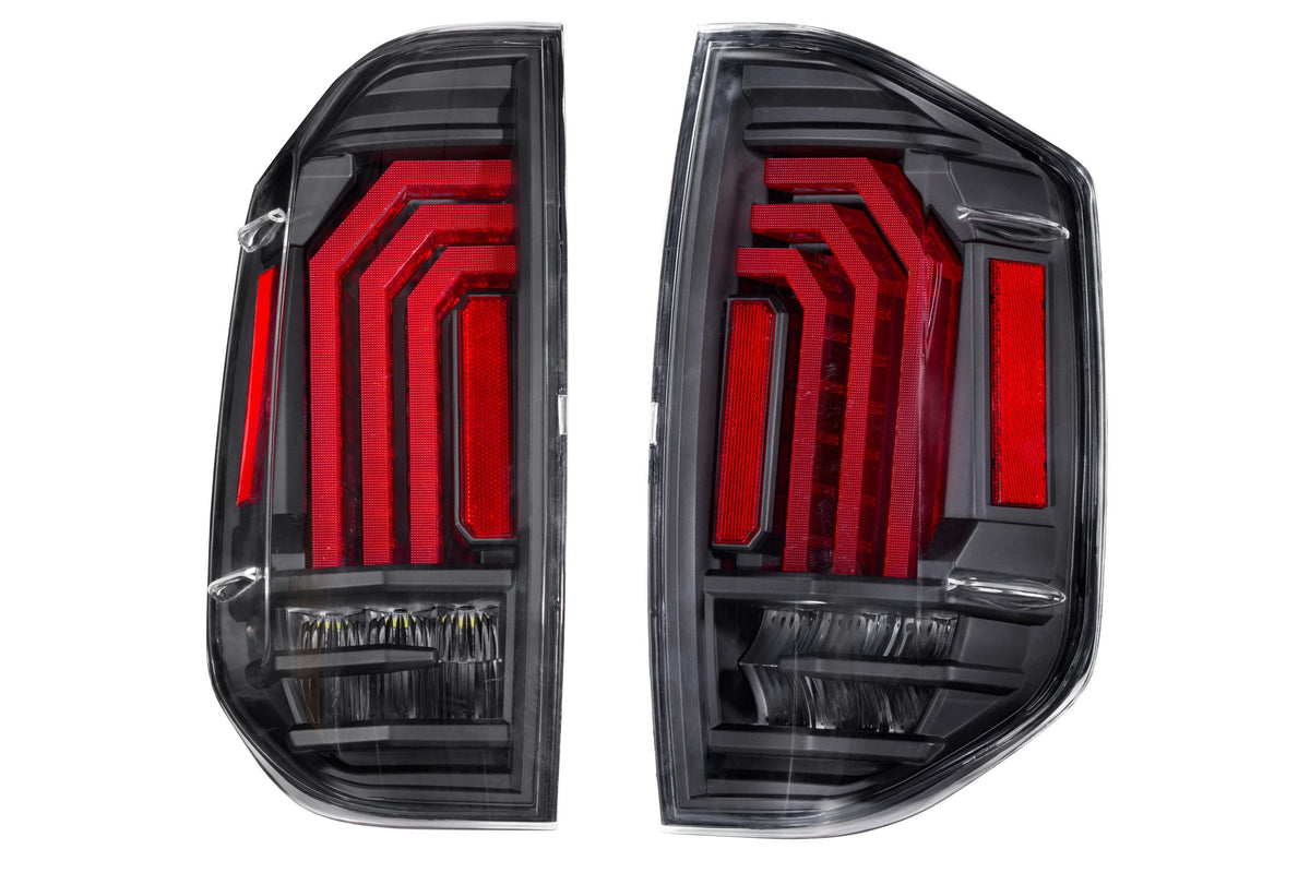 XB LED Tail Lights: Toyota Tundra (14-21) (Pair / Black) - Apollo Off-Road