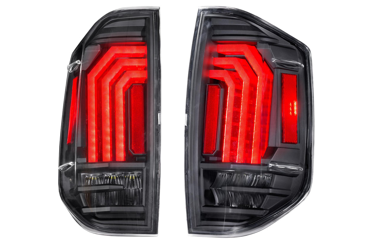 XB LED Tail Lights: Toyota Tundra (14-21) (Pair / Black) - Apollo Off-Road