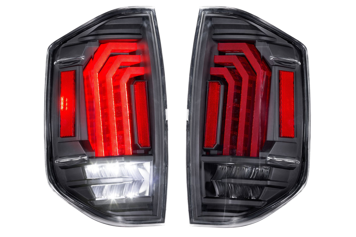 XB LED Tail Lights: Toyota Tundra (14-21) (Pair / Black) - Apollo Off-Road