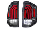 XB LED Tail Lights: Toyota Tundra (14-21) (Pair / Black) - Apollo Off-Road
