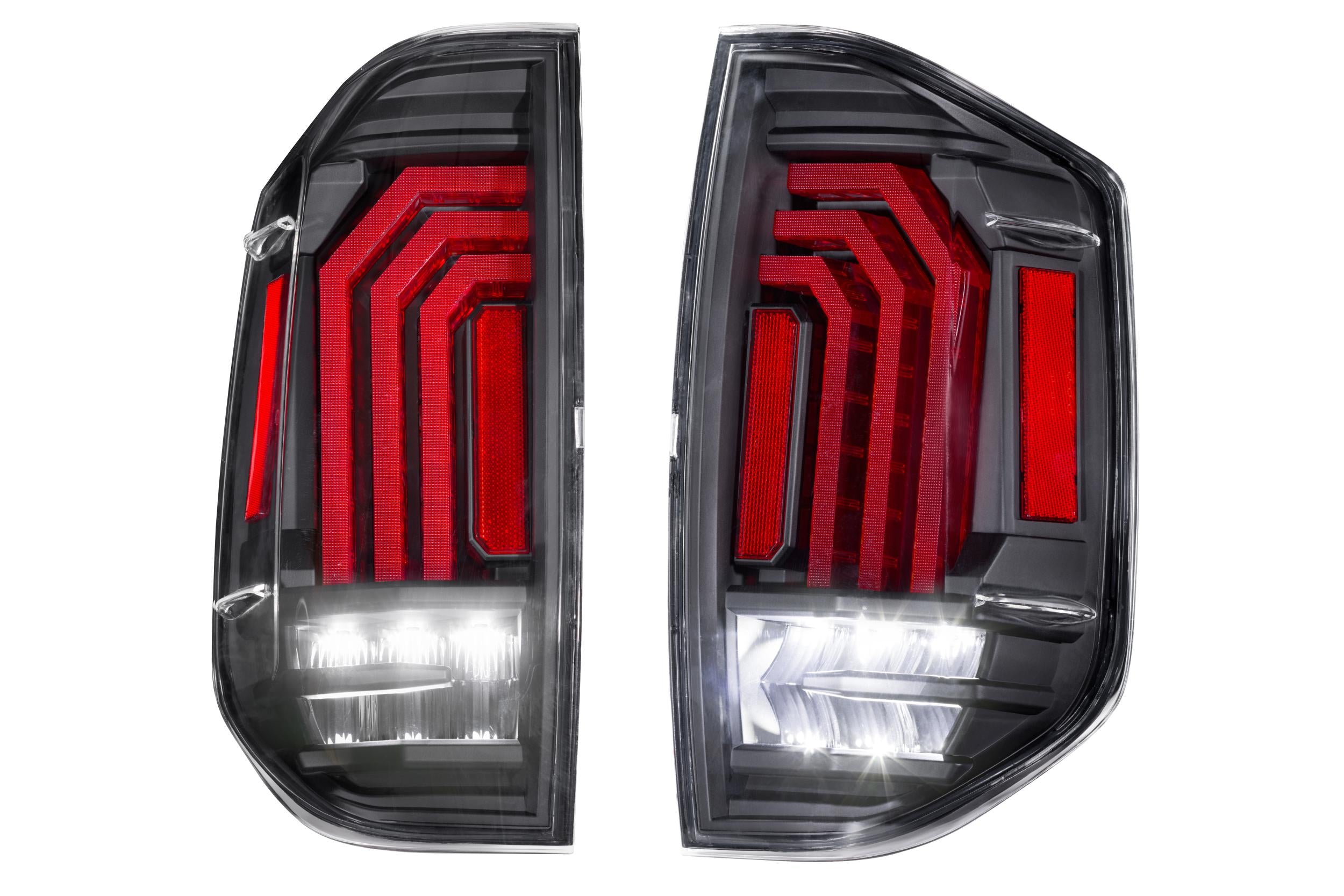 XB LED Tail Lights: Toyota Tundra (14-21) (Pair / Black) - Apollo Off-Road