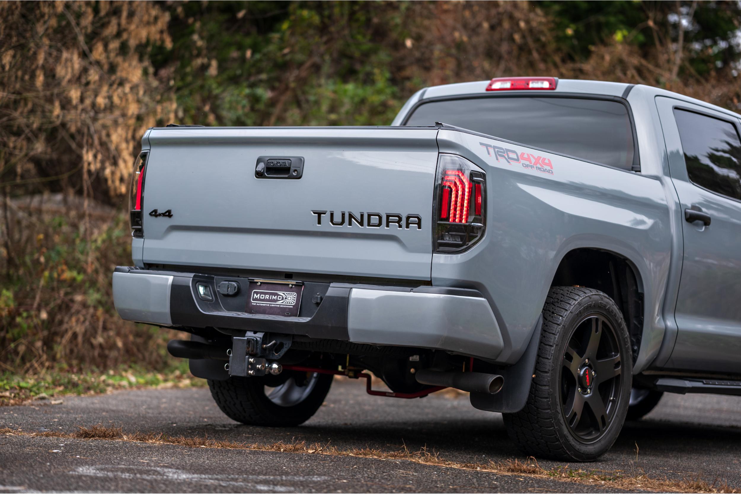 XB LED Tail Lights: Toyota Tundra (14-21) (Pair / Black) - Apollo Off-Road