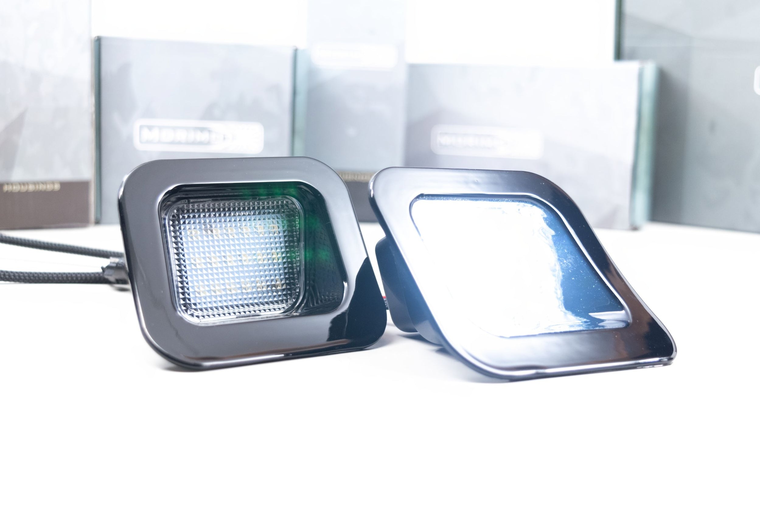 XB License Plate Lights: Dodge Ram (03-18 / Pair) - Apollo Off-Road