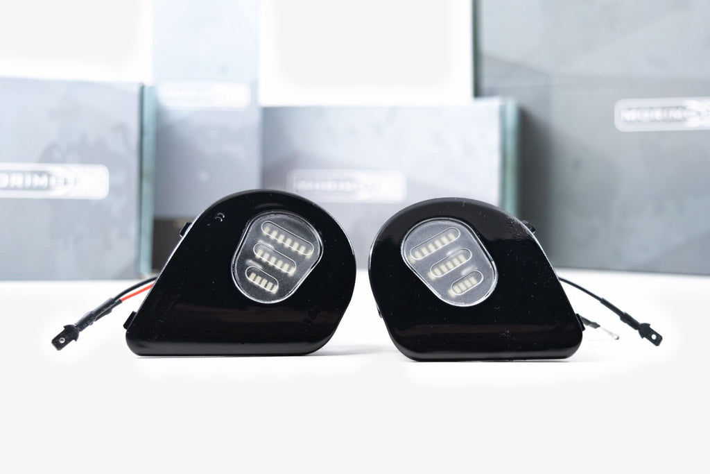 XB Mirror Puddle Lights: Dodge Ram (10-19 / Pair) - Apollo Off-Road