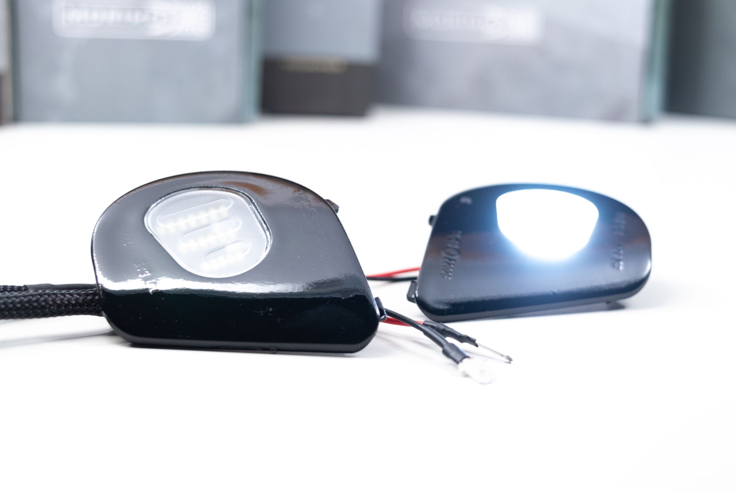 XB Mirror Puddle Lights: Dodge Ram (10-19 / Pair) - Apollo Off-Road