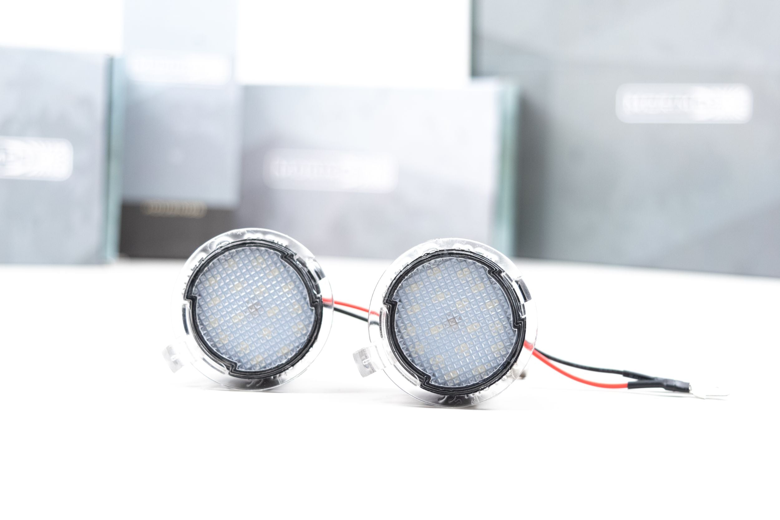 XB Mirror Puddle Lights: Ford F150 (09-14 / Pair) - Apollo Off-Road