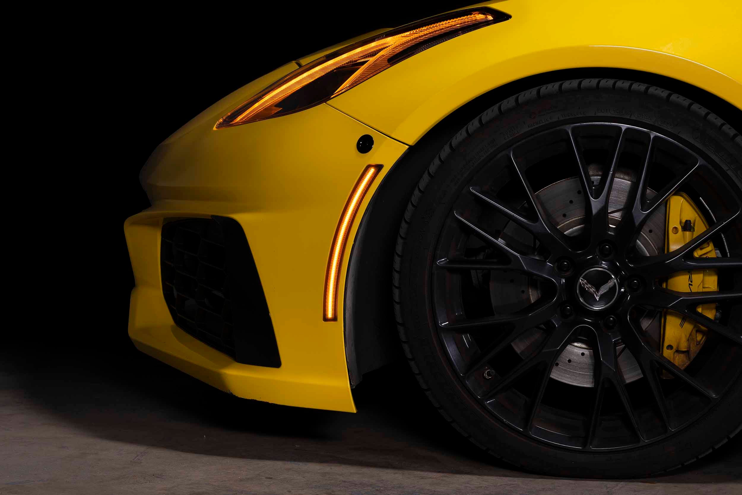XB Side Markers: 14-19 Corvette C7 (Rear / Red / Set) - Apollo Off-Road