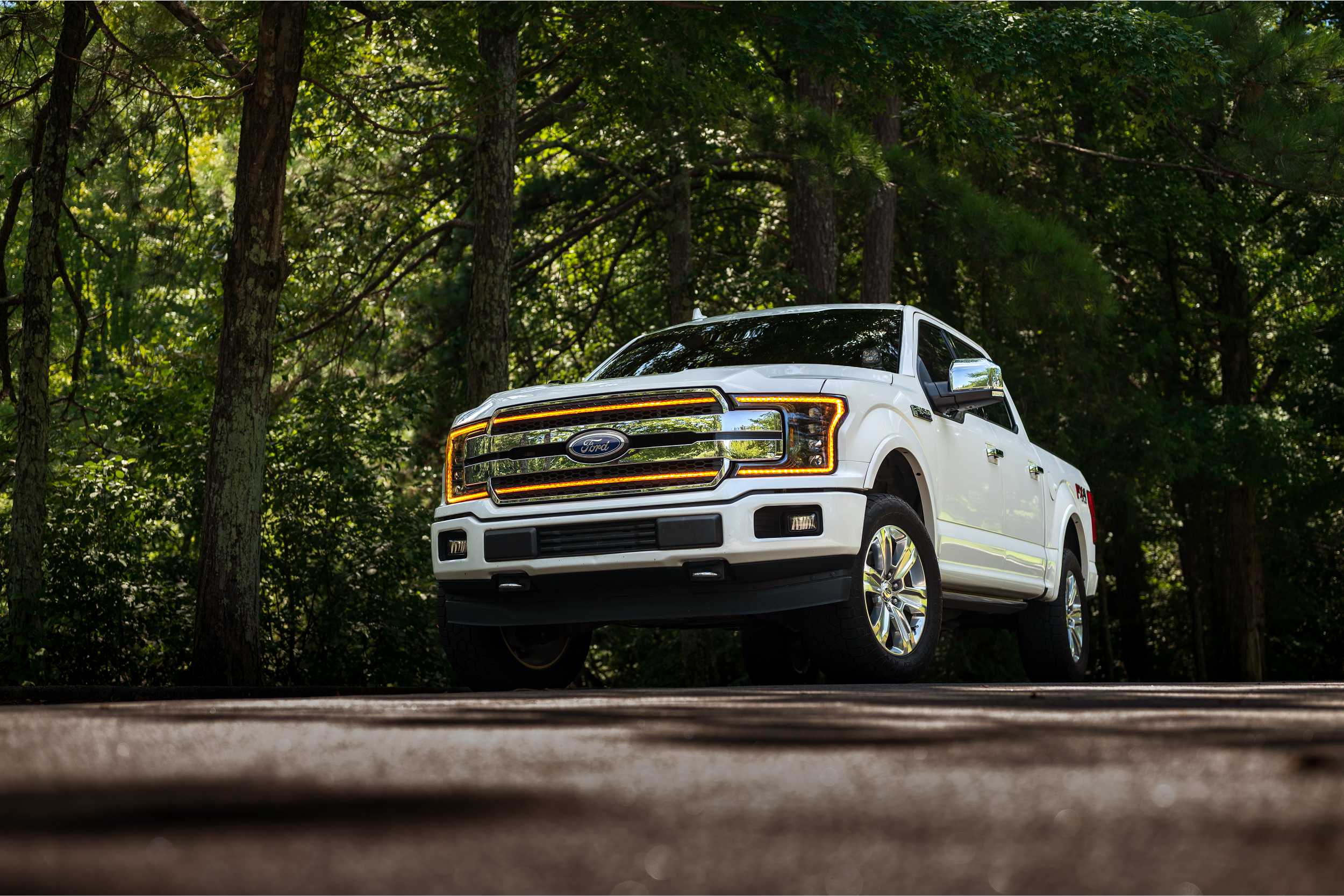 XBG LED Grille: Ford F150 (18-20) (Chrome Finish / Amber DRL) - Apollo Off-Road