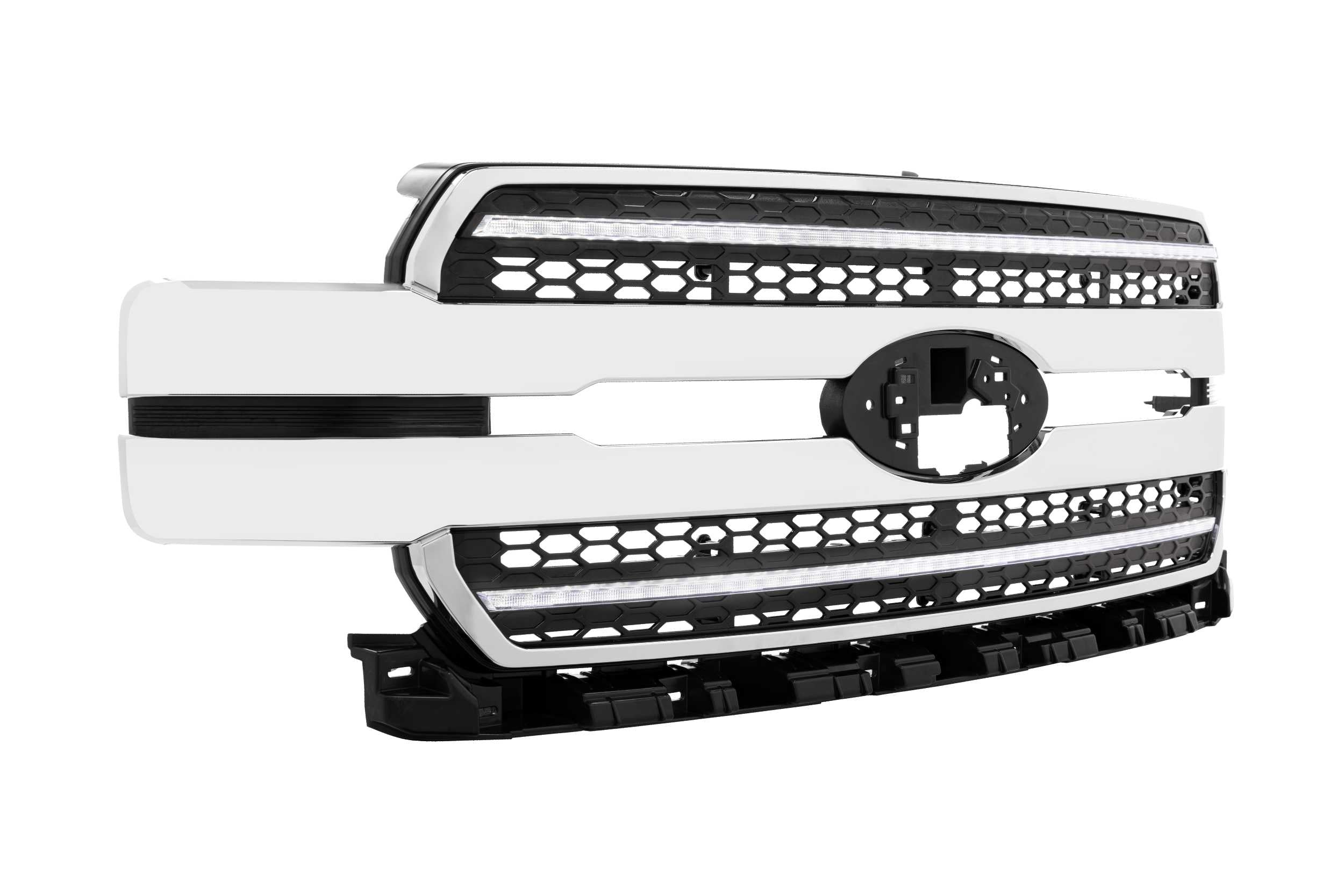 XBG LED Grille: Ford F150 (18-20) (Chrome Finish / White DRL) - Apollo Off-Road