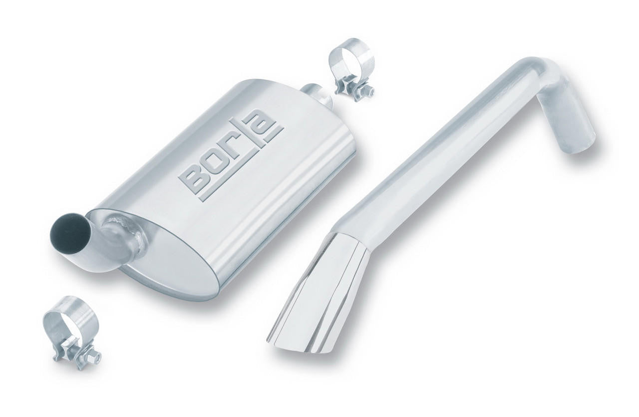 1981-1986 Jeep Wrangler CJ-7 Cat-Back Exhaust System, Touring, Chrome Tips - Apollo Off-Road